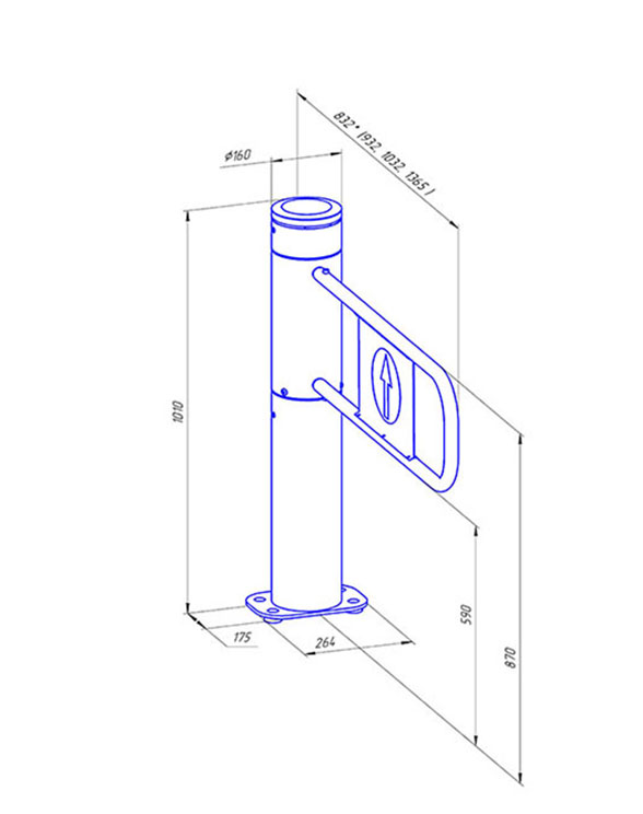 Ростов-Дон К160 НЕРЖ Калитка уличный вариант (без дуги)