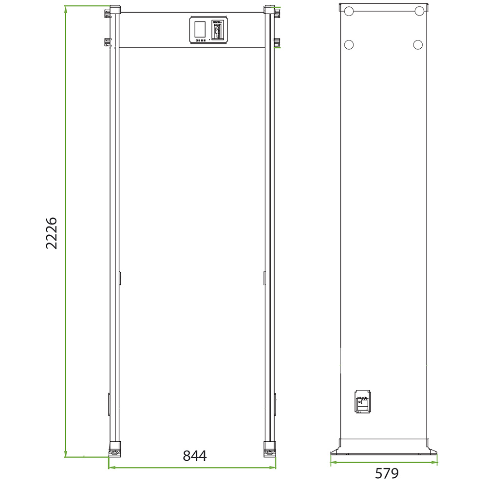 TRASSIR TR-MD02 Арочный металлодетектор