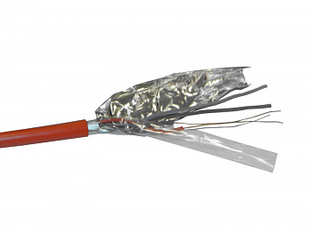 Netko Кабель сигнальный, экранированный, КПСЭнг (А) - FRLS, 2*2*0.2мм2 (0.5мм) 200м, красный