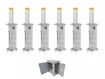 CAME TBD 220H800 Боллард гидравлический выдвижной TBD-220H80-6 (комплект на 6 боллардов)