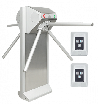 CARDDEX STL-04С (нерж) Комплект двухпроходного турникета