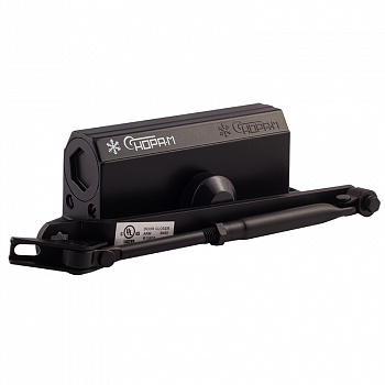 Нора-М 3S мал.  Дверной доводчик (черный)