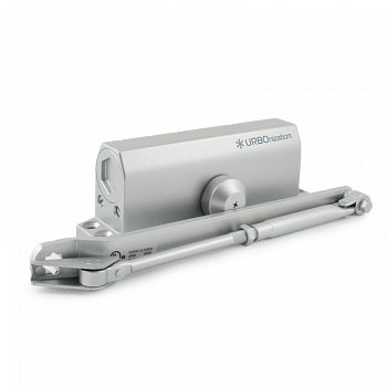 Нора-М 540 URBOnization Дверной доводчик  (серебро) морозостойкий