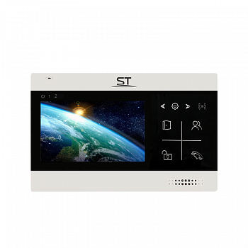 Space Technology ST-M102/4 (S) ЧЕРНЫЙ, (версия 2) Видеодомофон