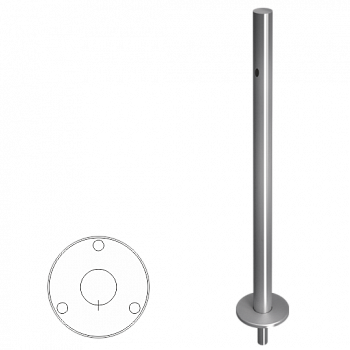 OXGARD ВЗР 1996Р.21 Стойка ограждения съемная базовая с отверстием под фиксатор 