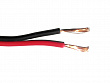 Netko Кабель акустический 2*0.35мм2 (20*0.15мм) CCA, 100м, пластиковая катушка, черный/красный