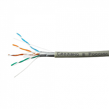 Skynet (58931) Кабель FTP4 cat.5е, одножильный, 305м, Cu, Проходит Fluke тест, серый