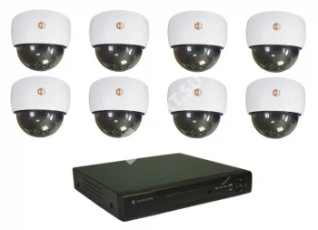 Hunter IP KIT-8/77 Комплект видеонаблюдения на 8 камер 2Mp PoE