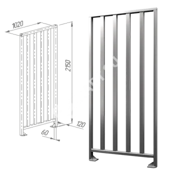 OXGARD ВЗР 2443.01-01 1020-Н Ограждение полноростовое 