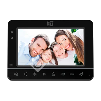 Space Technology ST-M101/7 (S/SD) черный Видеодомофон