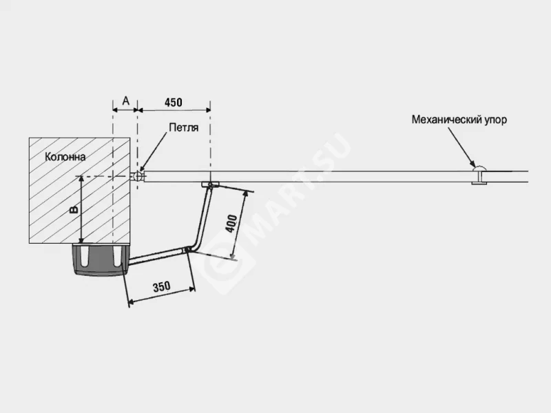 арм-открытие-внутрь