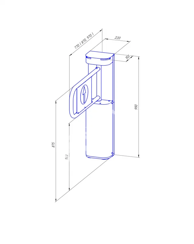 Ростов-Дон АК82М-01 НЕРЖ Калитка (без дуги)