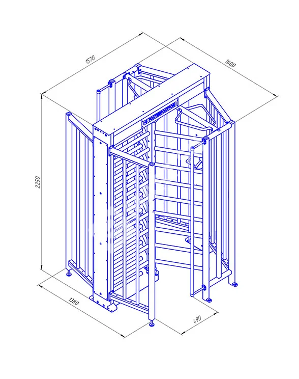 Ростов-Дон ПР1Ш/3М2 Полноростовой роторный турникет