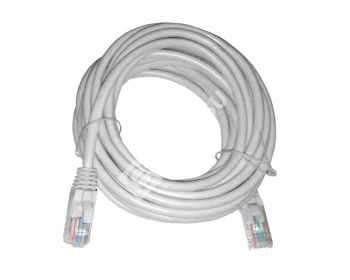 Netko Патч-корд UTP4 cat.5е, 5.0м, CCA, LSZH, серый, литой коннектор Optima